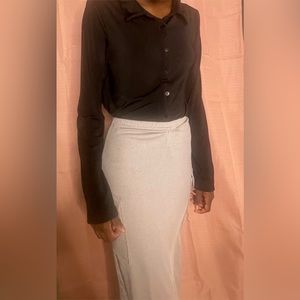 BLACK BUTTON DOWN LONG SLEEVE SHIRT FROM WILD FABLE. BLACK BUTTON DOWN S…